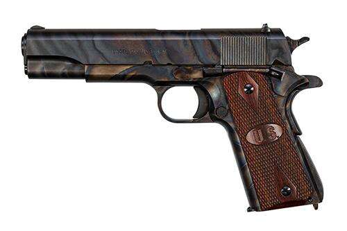 Handguns Auto Ordnance 1911A1 45ACP 1911A1 GI 45ACP CCH/WD 5" 7+1# • CASE HARDENED FINISH|U.S. LOGO • Model: 1911A1